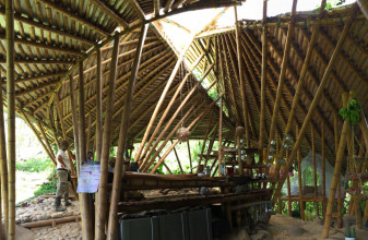Visite d’un ecohabitat en guaduas (bambous locaux)